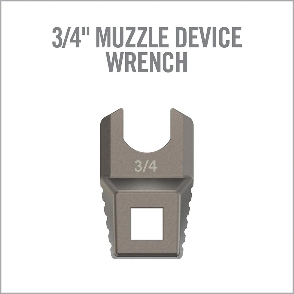 Real Avid Master-Fit 3/4in Muzzle Device Wrench, Titanium Coated Stainless Steel, AR-15 Compatible - View 2