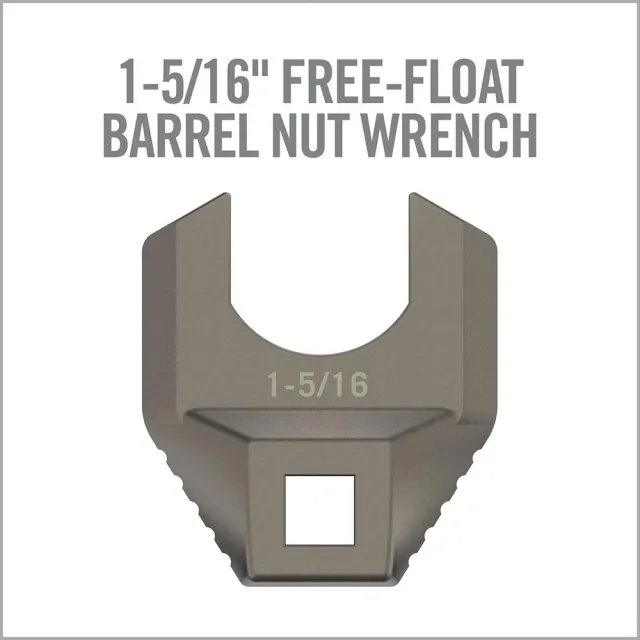 Real Avid Master-Fit 1-5/16 Stainless Steel Wrench: Free-Float Barrel Nut, Titanium Finish, AR-15 Model - View 2