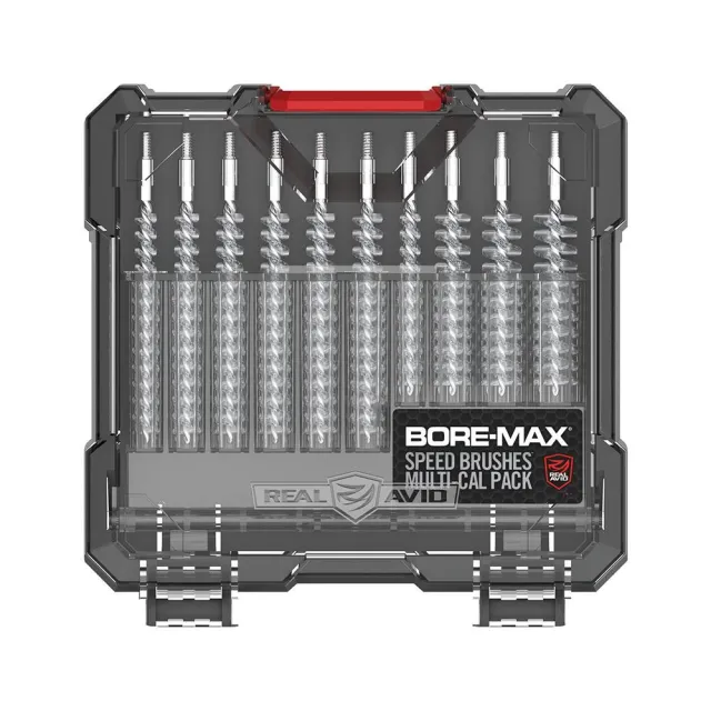Real Avid AVBMSBS Bore-Max Speed Brush Set Multi-Caliber Nickel-Plated - View 2