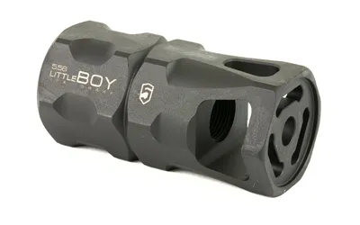 Phase 5 Weapon Systems LITTLEBOY .223/5.56 1/2x28 Parkerized Hex Brake - View 3