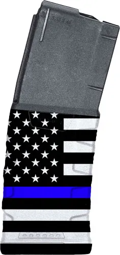 Mission First Tactical EXDPM556AMB1 AR-15 30rd Mag Black/Blue Flag - View 2