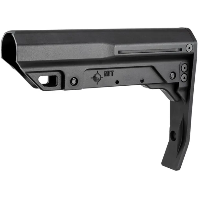Mission First Tactical BMSMIL-MTL-BL Minimalist AR-15 Stock, Black Aluminum - View 3