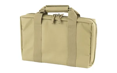 NcStar Discreet Pistol Case Nylon Tan Two Padded Handgun Compartments Six E - View 3