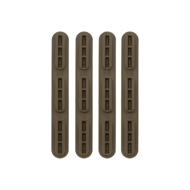 B5 Systems RCM-1258 M-LOK Rail Cover Coyote Brown 4-Pack - View 2