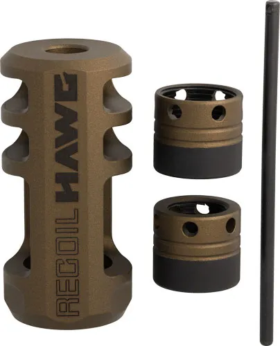 Browning 1293081 Recoil Hawg Muzzle Brake Bronze, Multi-Caliber, 2 Collars - View 2