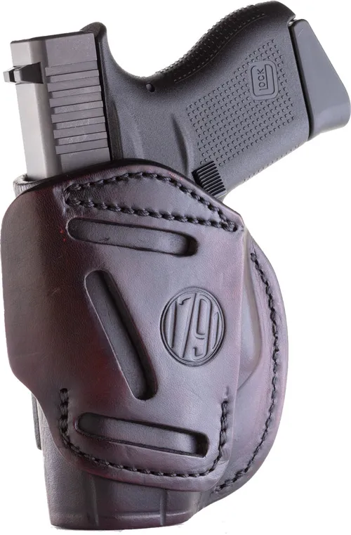 1791 Gunleather 4WH-2-SBR-R 4-Way Holster Signature Brown RH Size 2 - View 2