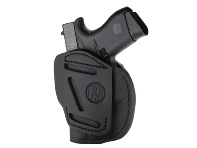 1791 Gunleather 3WH-2-SBL-A 3-Way Holster Stealth Black Size 2 Ambidextrous - View 2