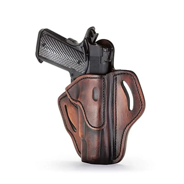 1791 Gunleather 1911 Optic-Ready BH1 Vintage OWB Holster RH - View 2