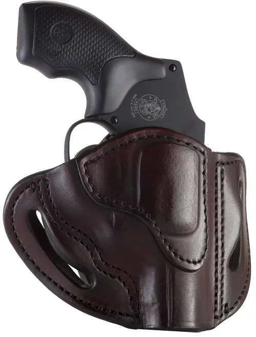 1791 Gunleather RVH-2S-SBR-R Revolver Holster 3 In Brown RH OWB - View 2