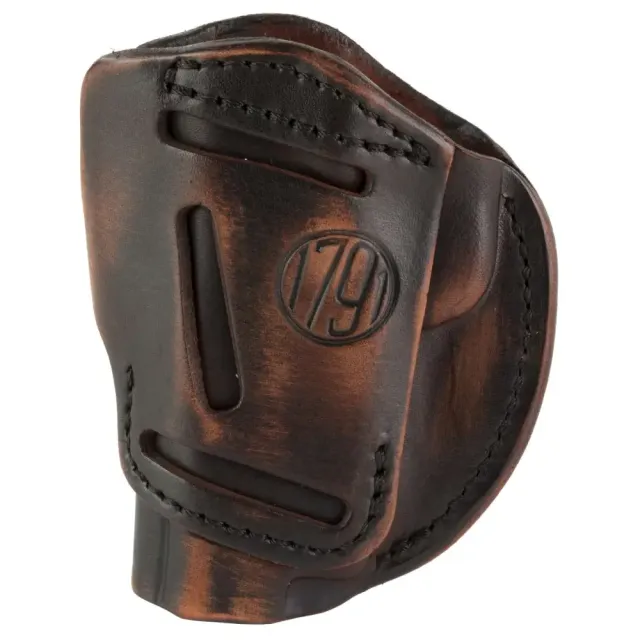 1791 Gunleather 4WH-1-VTG-R 4-Way Holster Vintage Brown RH Size 1 - View 2
