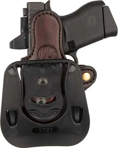 1791 Gunleather OR-PDH-C-SBR-R Optic Ready Paddle Holster Brown RH - View 2