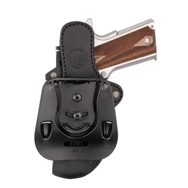 1791 Gunleather OR-PDH-2.1 Stealth Black Leather Holster for Glock 17/19 - View 2