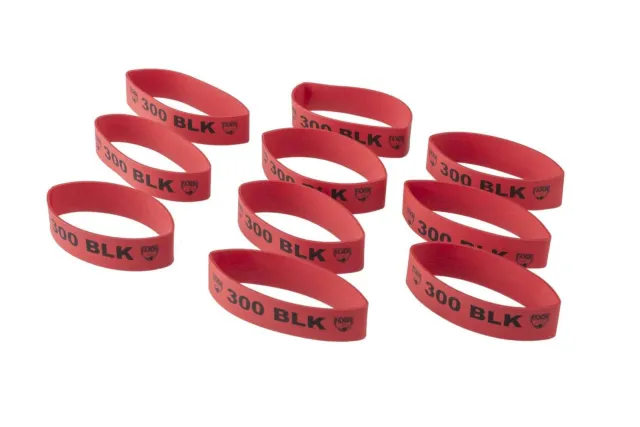 Faxon Firearms FX300MB Magazine Marker Bands 300 Blackout Fits AR-15 Red Silicone 10 Pack - View 2