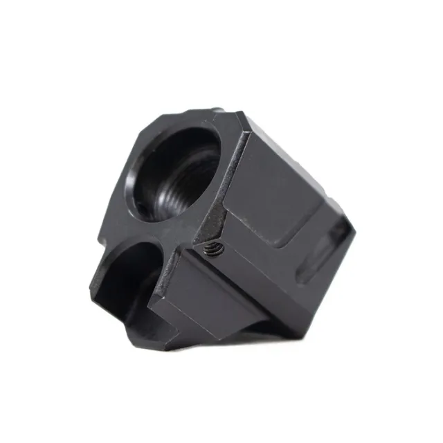 Faxon Firearms FFPACOMPSSMP01 EXOS-524 9mm Compensator 1/2"x28 Aluminum - View 2