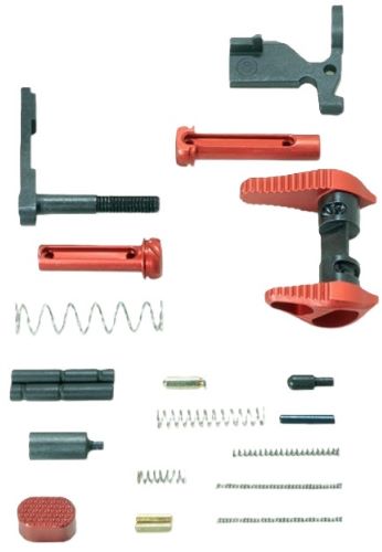 Timber Creek ARLPKR AR-15 Lower Parts Kit Red Anodized Aluminum is - View 2