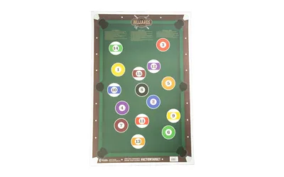 Action Target GSPOOL100 Billiard Paper Target 23"x35" Multi-Color 100-Pack - View 2