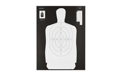 Action Target B34R100 Qualification Reverse Silhouette Paper Hanging 25... - View 2