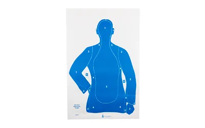 Action Target B21EBLUE100 23"x35" Blue Silhouette Targets 100 Pack - View 2