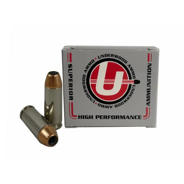 Underwood 231 10mm Auto 135gr JHP Nickel-Plated Brass 20rd - View 2