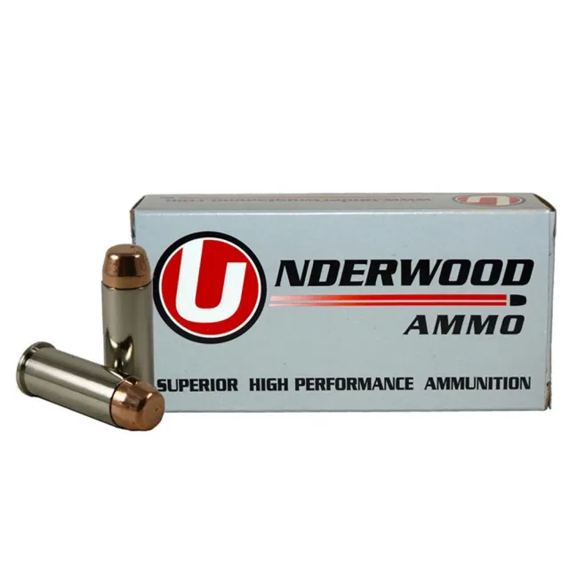 Underwood Ammo 323 .44 Spl 245gr FMJ 50rd Nickel-Plated Brass - View 2