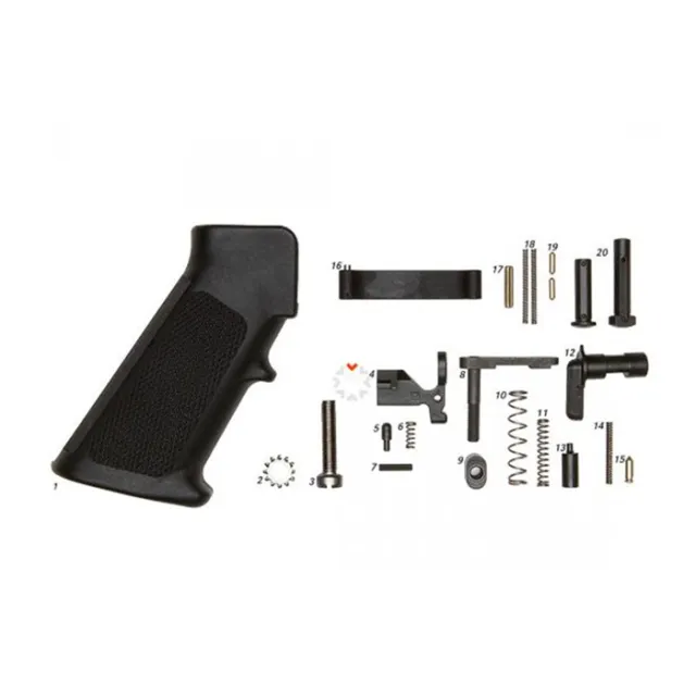 Geissele 05-987 AR-15 Mil-Spec Lower Parts Kit with Grip, No Trigger - View 2