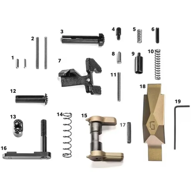 Geissele 05-435S Ultra Duty Lower Parts Kit DDC, Ambi Safety, AR-15 - View 2