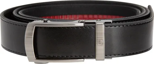 Nexbelt PCS5741 EDC Black Leather Belt 1.375" Wide Ratcheting Buckle - View 2