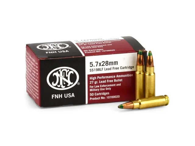 FN America 10700020 5.7x28mm 27gr JHP Lead-Free 50 Rounds - View 2