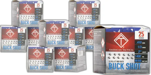 ATI .410ga Buckshot 2.5" Shotgun Shells - 12 Pellets BBB Buck 1400 fps - View 2