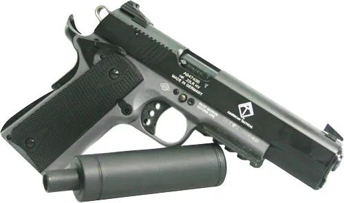 ATI/GSG AD-OPS .22LR 5" Black/Grey 10RD German Sport 1911 HGA 22LR - View 2