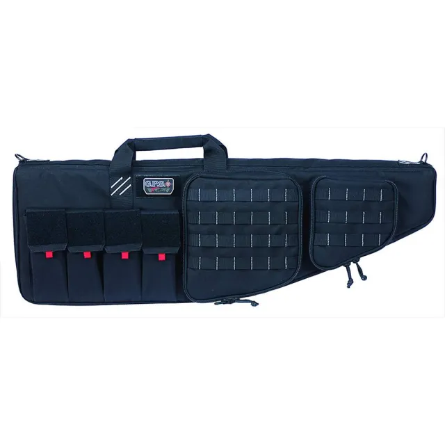 GSM Outdoors GPS-T35ARB 35 In Tactical AR Rifle Case Black Handgun Storage - View 2