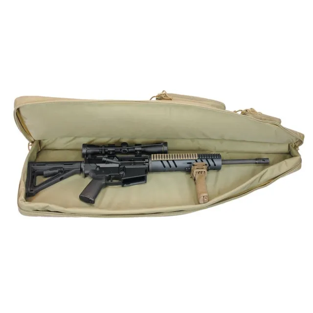 G Outdoors GPS-T42ARB Tactical AR Rifle Case 42" Black with Handgun Case - View 2