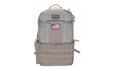 G Outdoors Tall-Holds 4 Handguns Tactical Tan Range Backpack (GPS-T1913BPT) - View 2