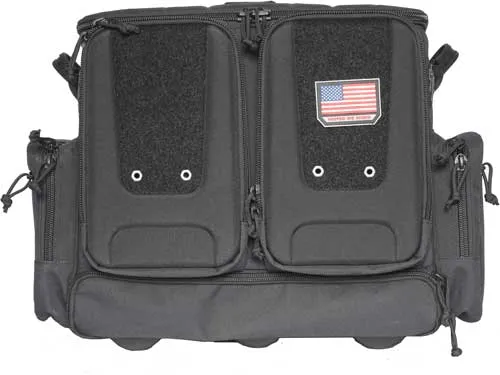 GSM Outdoors GPS T2112ROBB Rolling Range Bag Black 1000D Nylon Holds 10 - View 2
