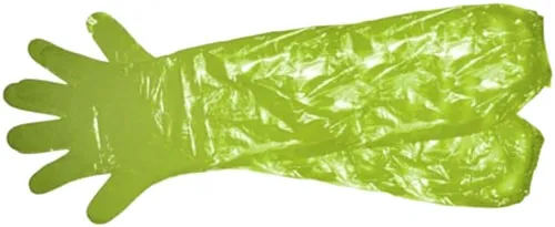 GSM Outdoors HME Shoulder-Length Cleaning Gloves Orange - View 2