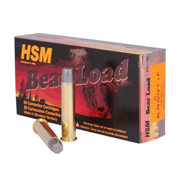 HSM Ammunition Bear Load 45-70 Govt 430 gr Round Nose Flat Point - View 2