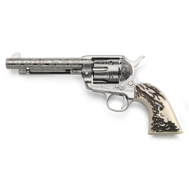 Taylors & Company 1873 Cattle Brand .45 Colt 5.5 In Nickel 6-Rounds - View 2