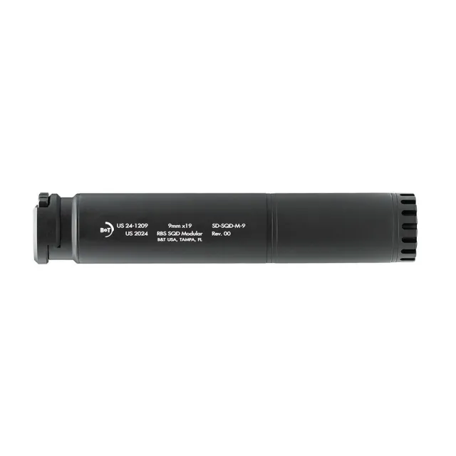 B&T USA SDSQDM9 9mm Modular Suppressor RBS 3-Lug Mount - View 2