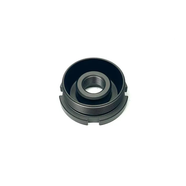 B&T SD-ADPDT1228 Direct Thread HUB Adapter 1/2"x28 Inconel Black - View 2
