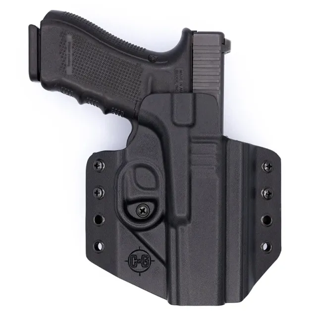 C&G Holsters 0000-100 Covert OWB Black Kydex for Glock 17/22/47 - View 2