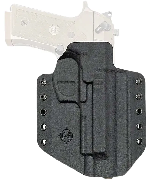 C&G Holsters 2750100 Covert OWB Black Kydex Belt Loop Fits Beretta M9A3... - View 2
