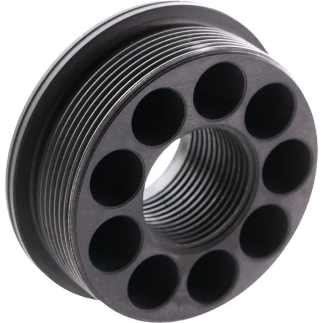 CMMG 11DB016 Zeroed HUB Mount Fits 5/8"x24 Stainless Steel Black - View 3