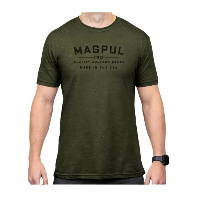 Magpul MAG1112-317-S Go Bang Parts CVC T-Shirt Small Olive Drab Heather - View 2