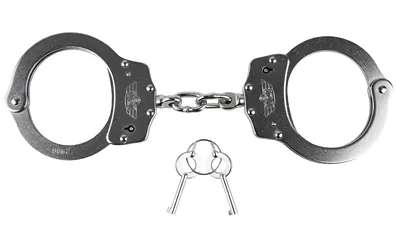Caliber Gourmet CampCo UZI-HC-C-S Handcuff Chain Silver - View 2