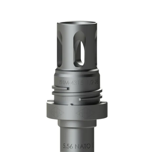Yankee Hill Machine Co Mini QD Flash Hider 1/2x36" Thread BLK - View 2