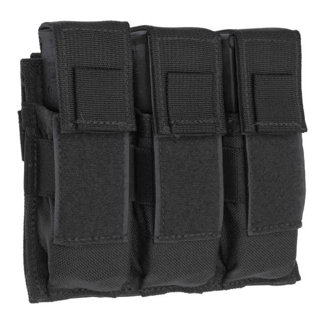 Tac Shield T3603BK Triple Universal Pistol MOLLE Pouch Black - View 2