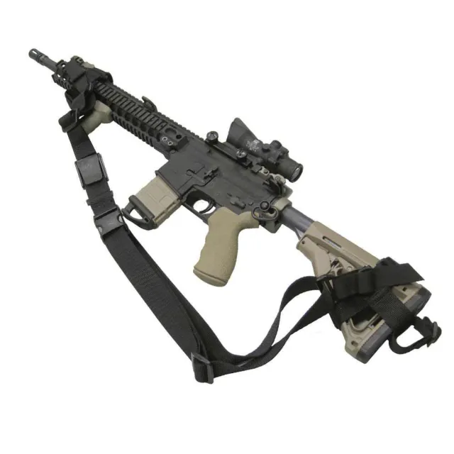 TacShield T6130BK PRS Hands Free Rifle Sling with QD Swivels Black - View 2