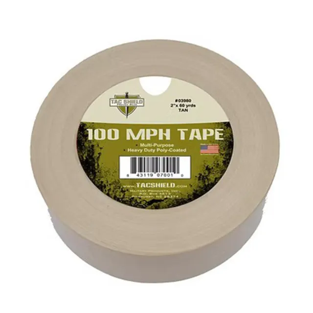 Tac Shield 100 MPH TAPE - 2IN X 60 YARDS TAN - View 2