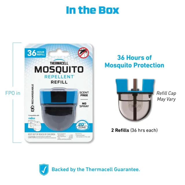 Thermacell ER236 Rechargeable Mosquito Repellent Refill, 36-Hour, 2-Pack - View 2