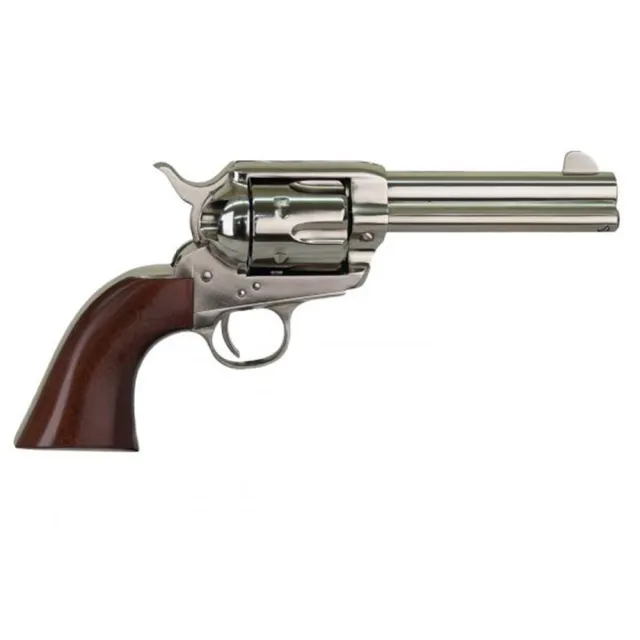 Cimarron Pistolero .357/.38 Nickel 4.75" Barrel Wood Grip - View 2